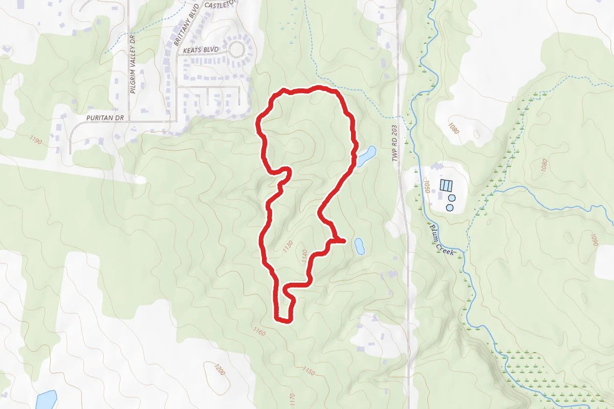 Plum Creek Red Outer and Blue Inner Trail