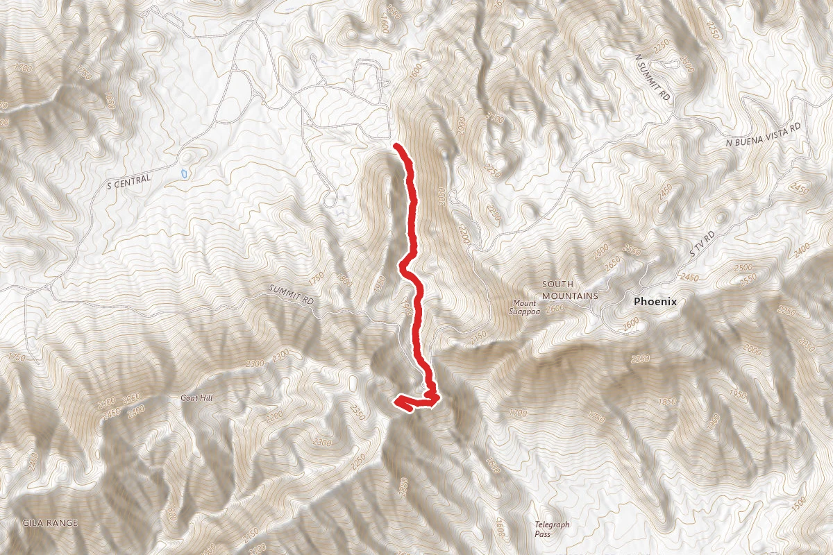 Kiwanis Trail to Telegraph Pass Lookout