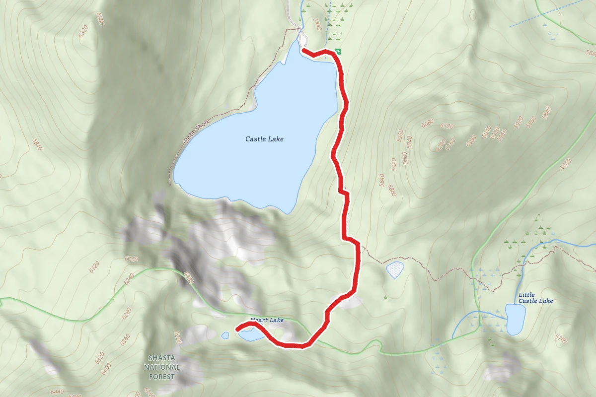 Heart Lake Trail From Castle Lake