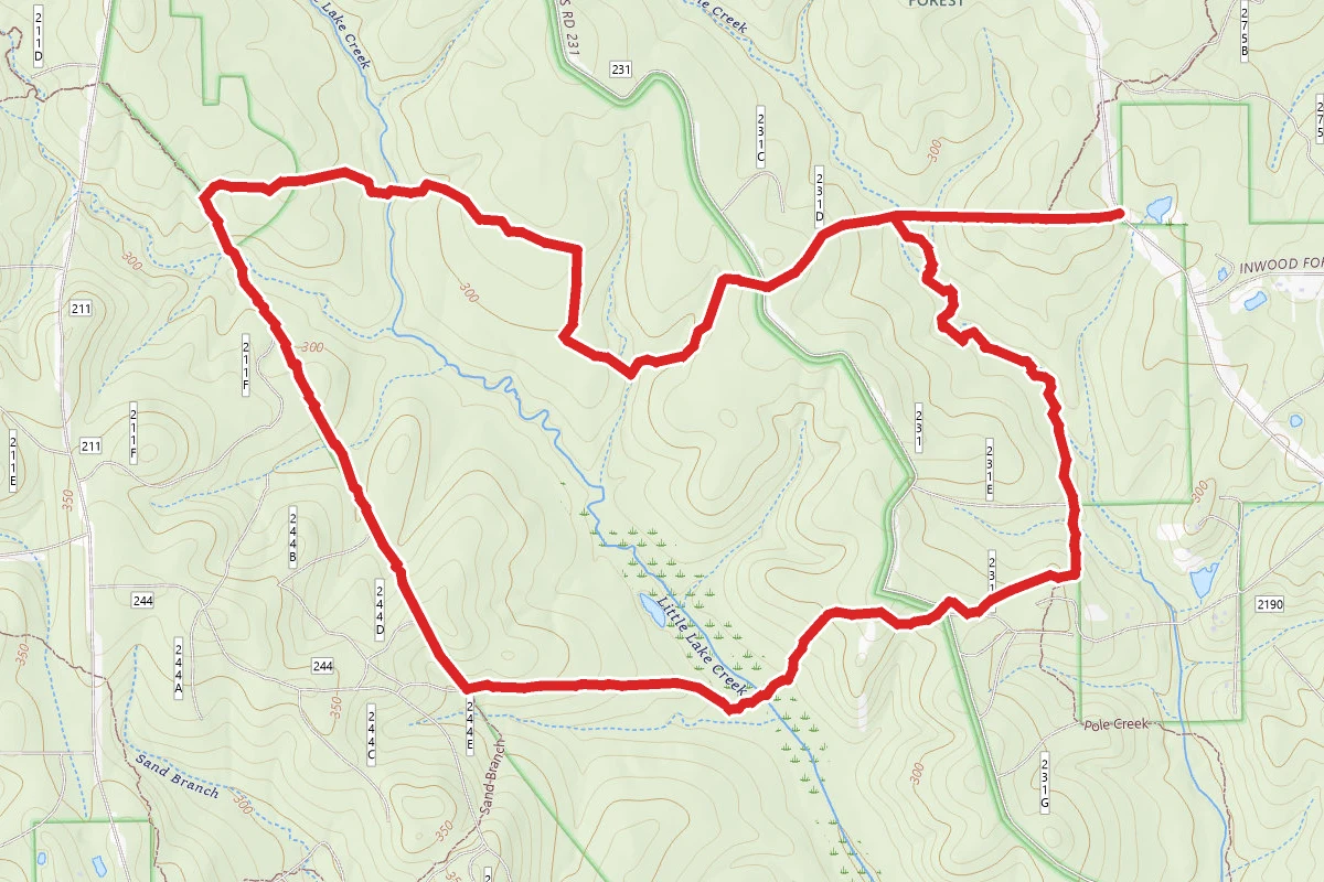 Trailhead 3 and Little Lake Creek Wilderness Loop