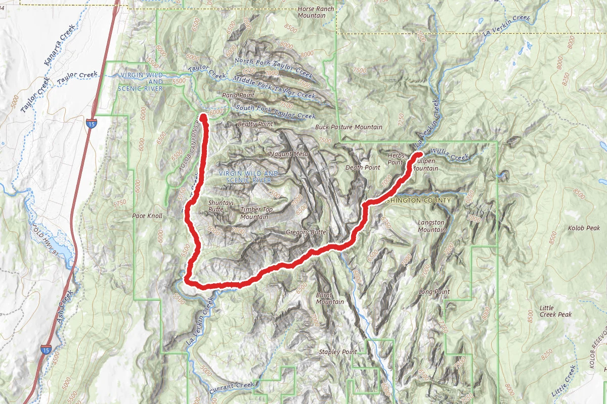 La Verkin Creek Trail