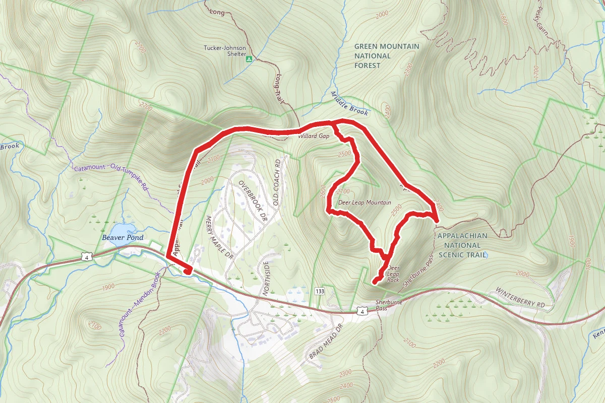 Deer Leap via Appalachian Trail Loop