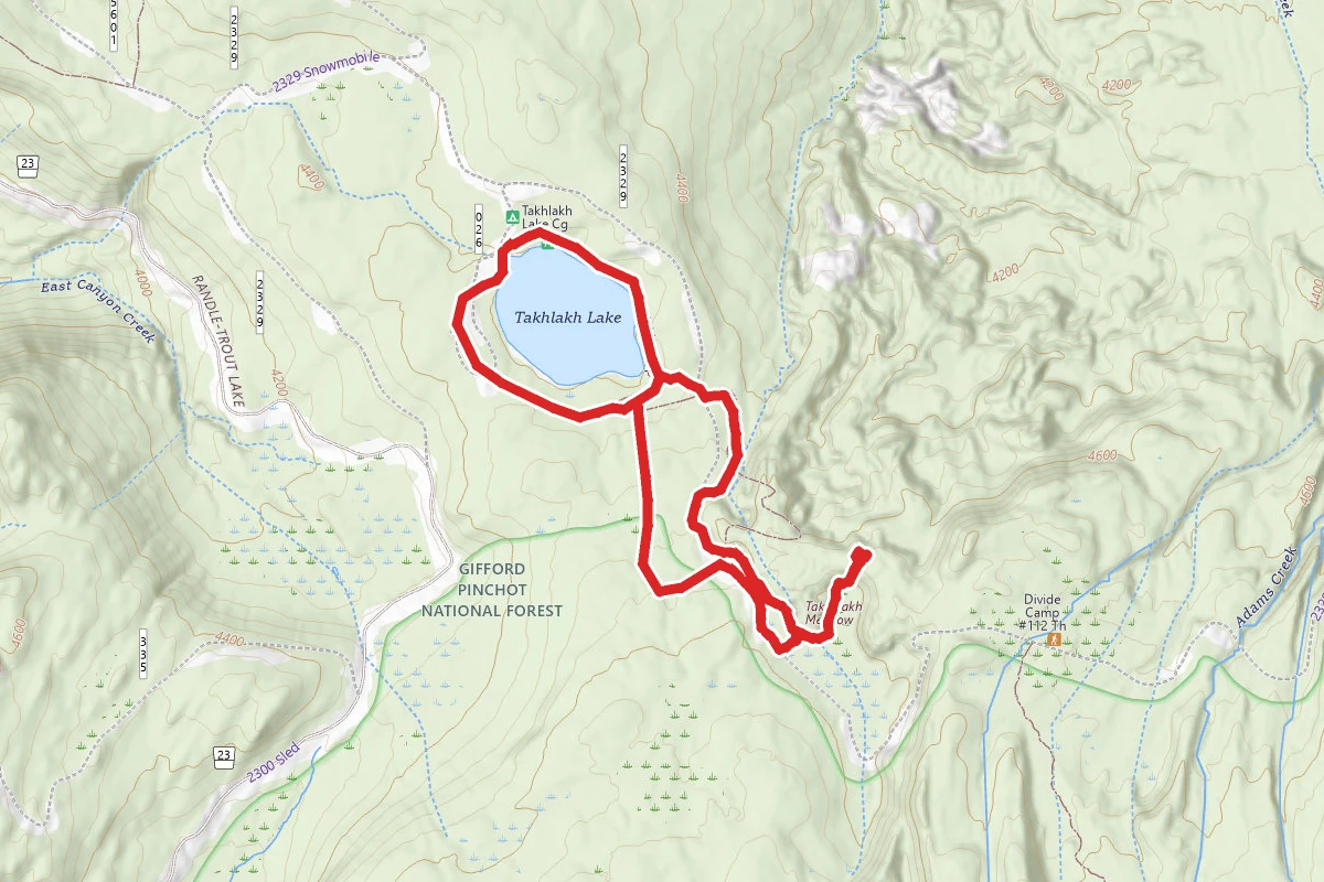 Takhlakh Lake and Meadows Trail