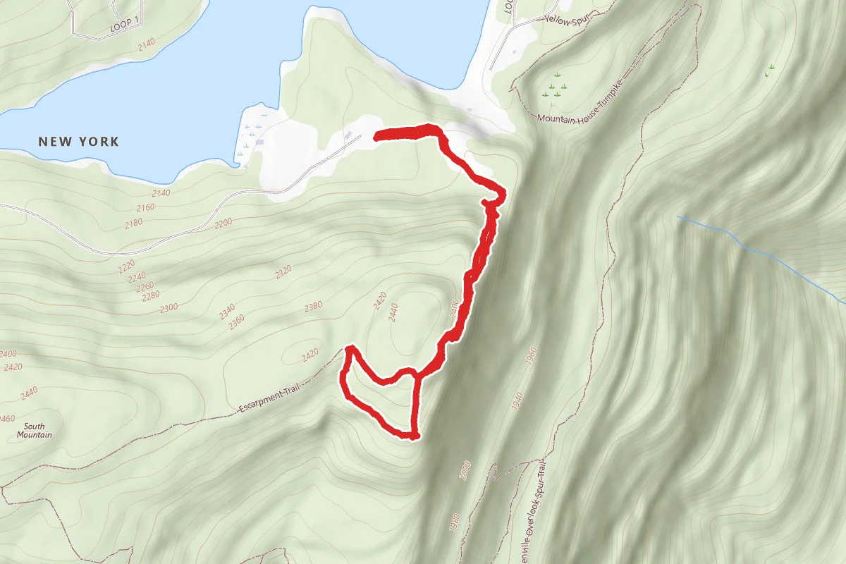 Boulder Rock and Catskill Mountain House