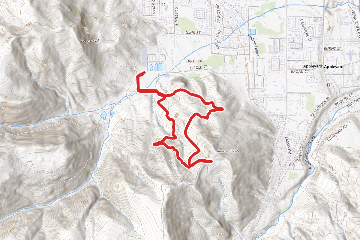 Dry Gulch South Ridge and Rooster Comb Loop