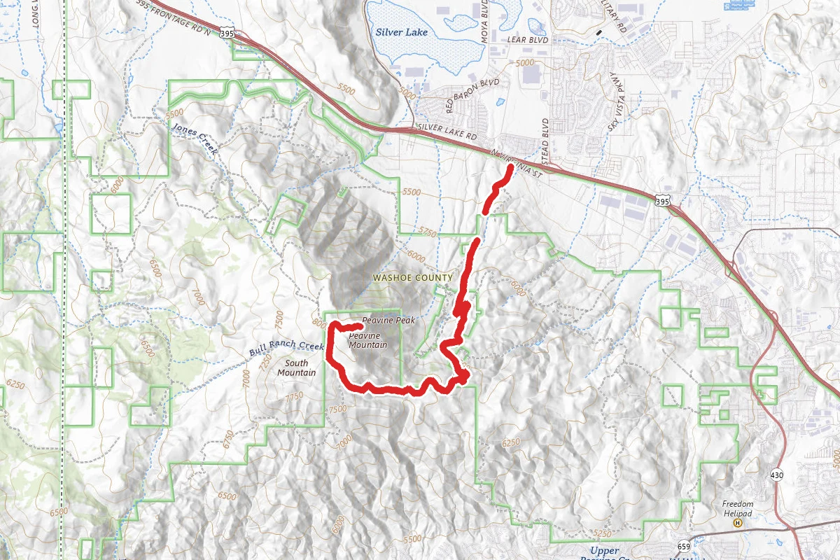Peavine OHV Road