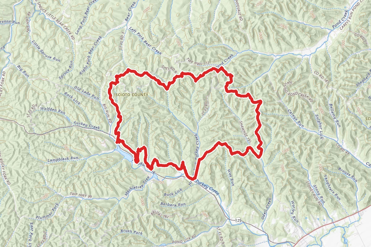 Shawnee State Park North Loop