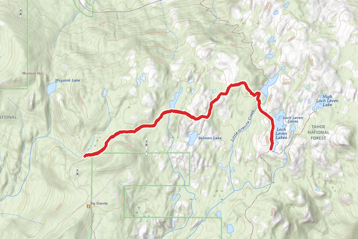 Loch Leven Lakes via Salmon Lake