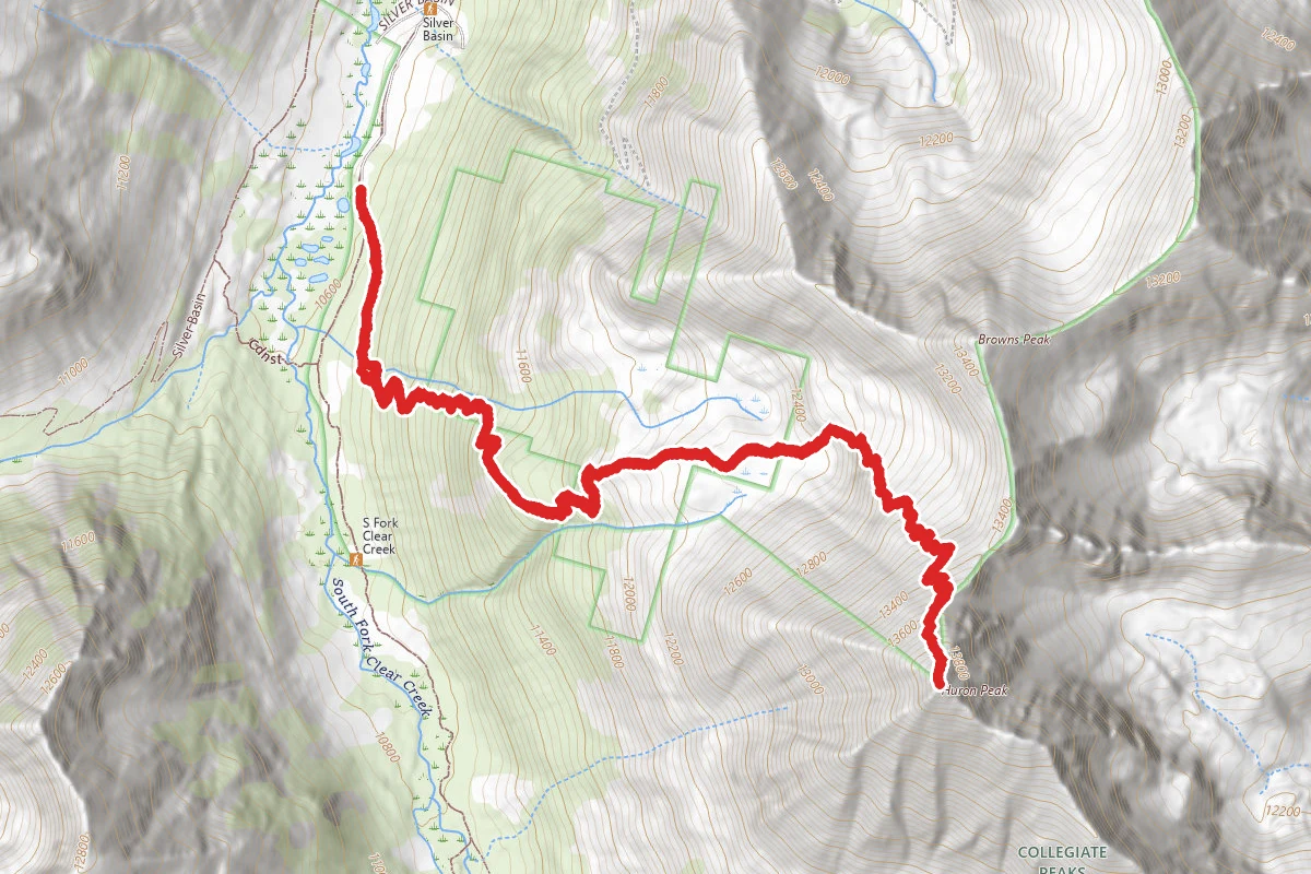 Huron Peak via North Huron Trail