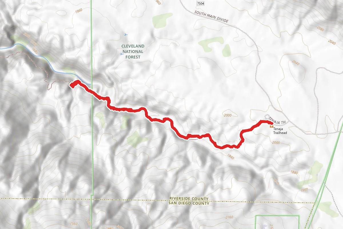 Tenaja Canyon via Tenaja Trail