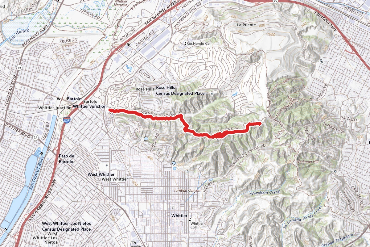 Sycamore Canyon to Water Tower