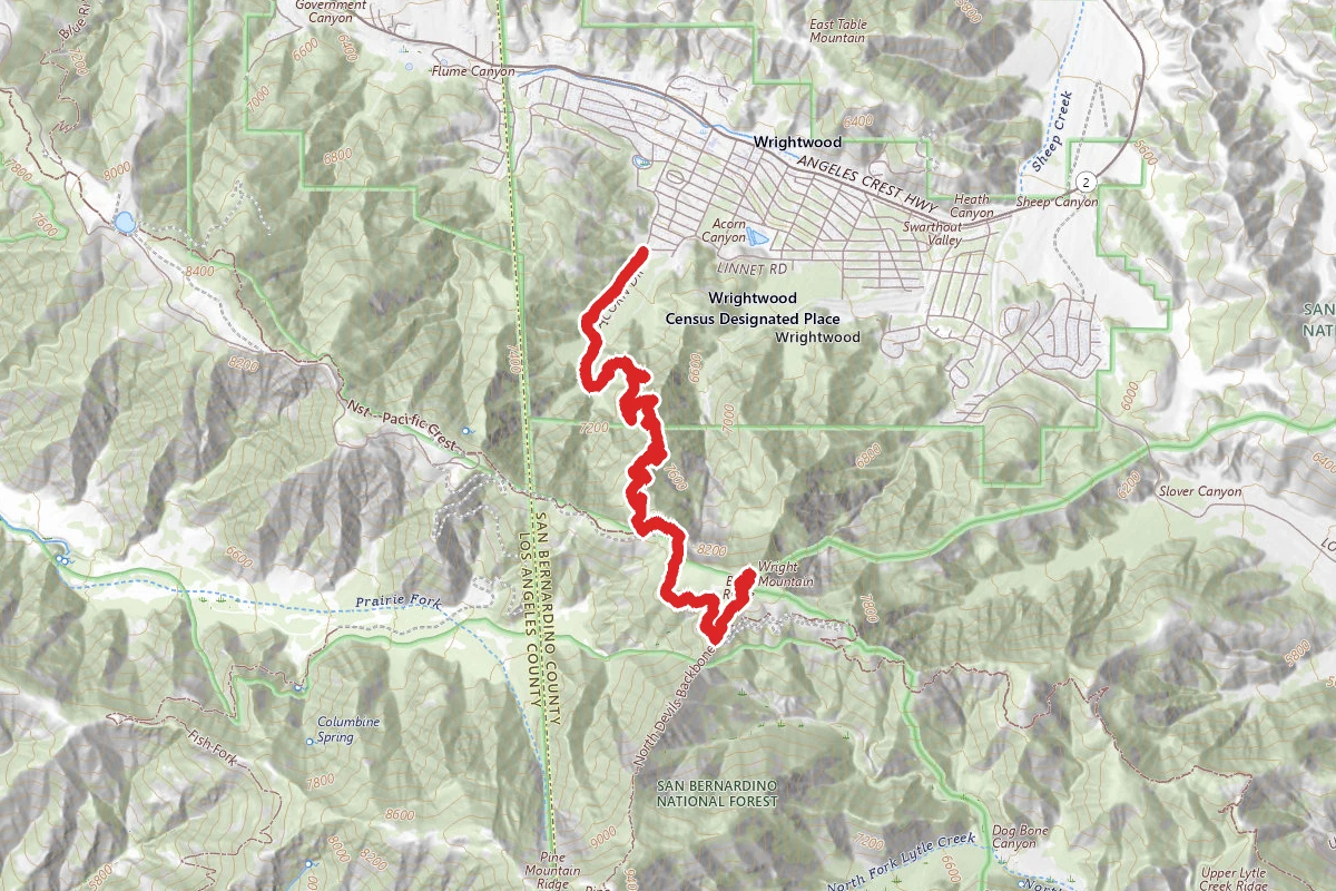 Wright Mountain via Acorn Trail