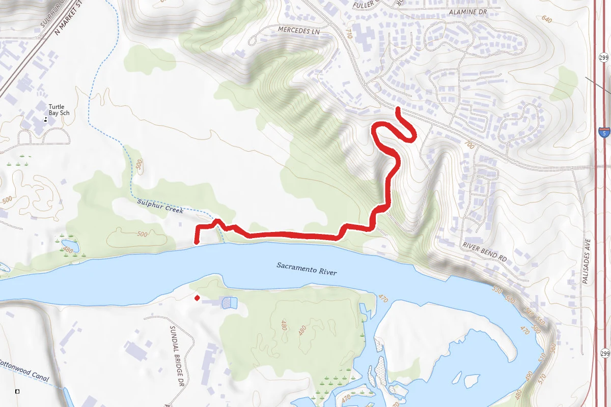 Hilltop Trail Head to Sundial Bridge