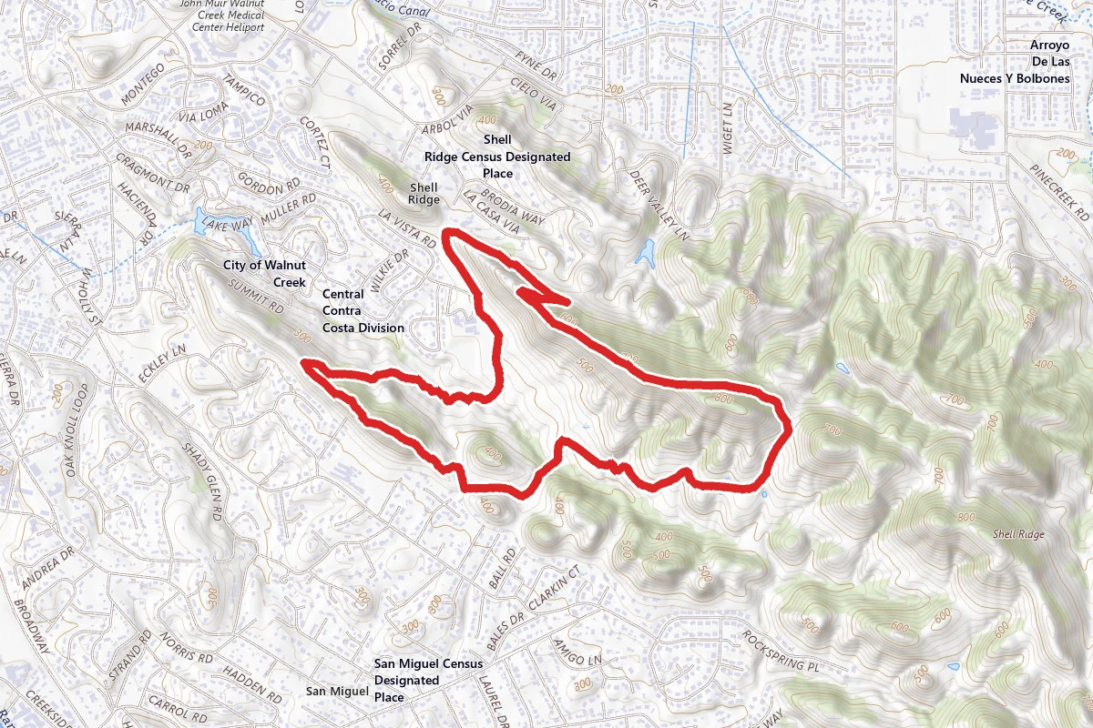 Fossil Hill, Ginder Gap, Ridge Top to Summit Ridge Trail