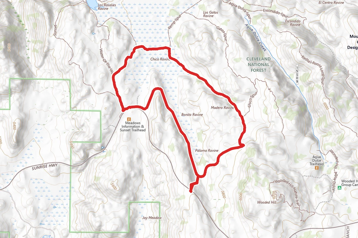 Old County Road and Chico Ravine Trail