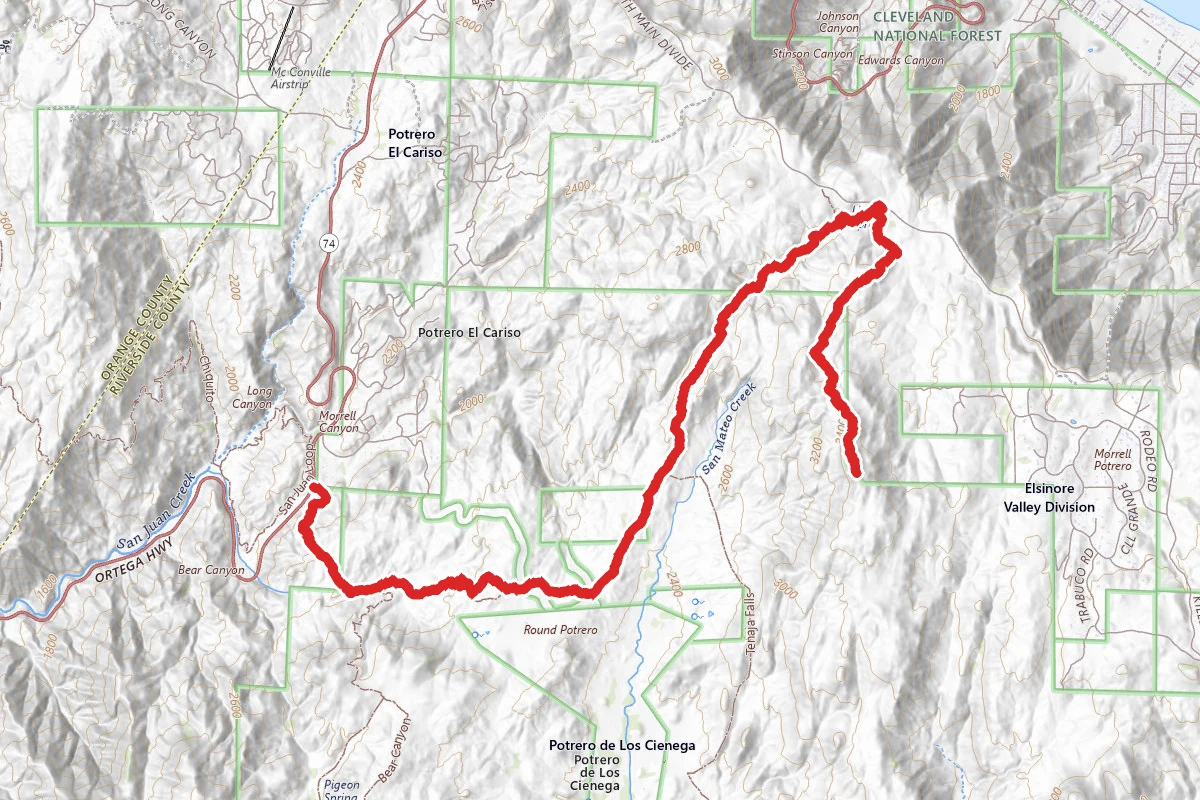 San Mateo Peak via Morgan Trail