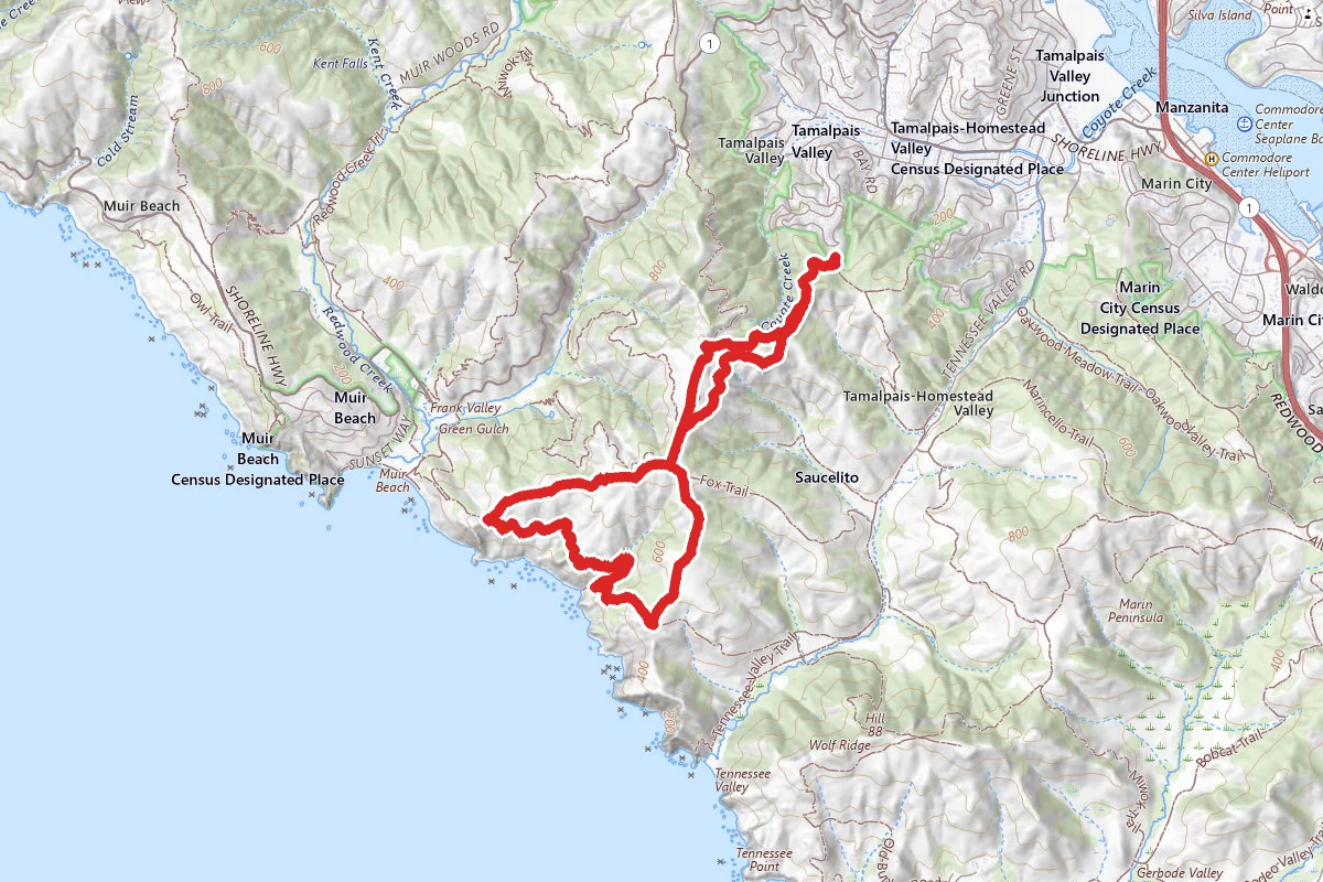 Miwok, Coyote Ridge and Coastal Trail Loop