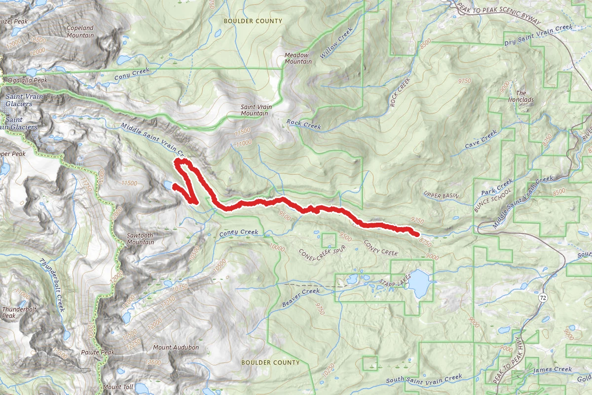 Red Deer Lake via Red Deer Lake and Buchanan Pass Trail