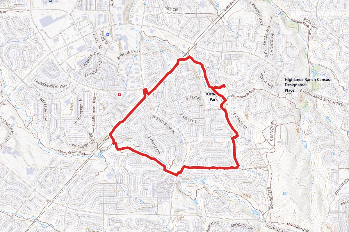 Foothills, Marcy Gulch and Kistler Trail Loop