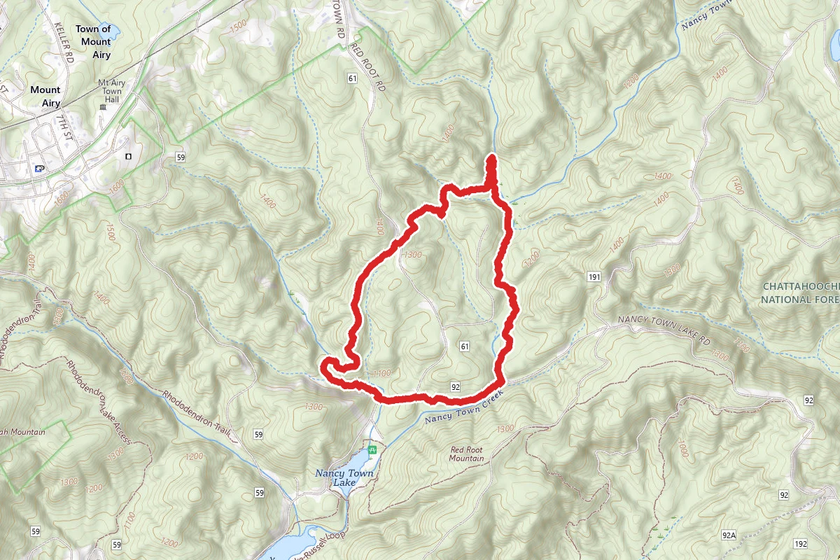 Sourwood Trail at Lake Russell