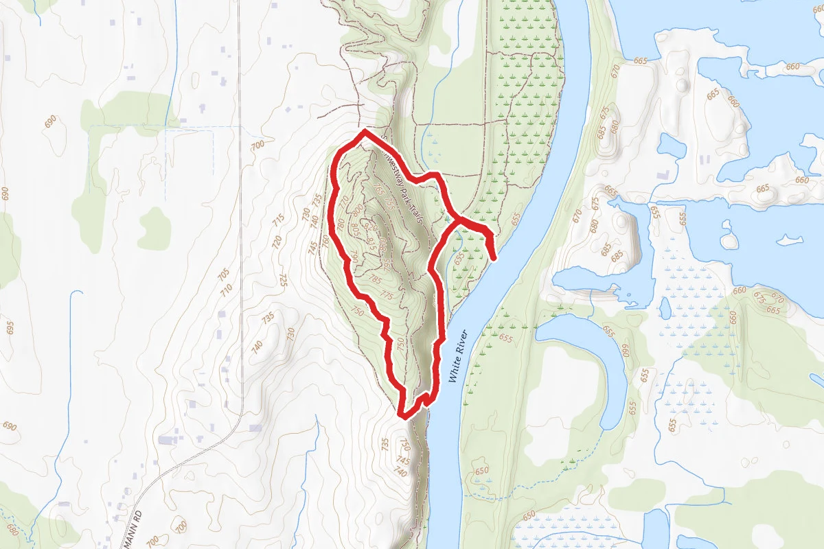 Man Hill and White River Loop