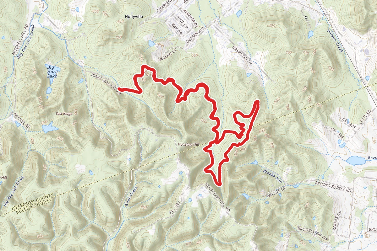 Holsclaw Hill Loop via Coral Ridge Loop