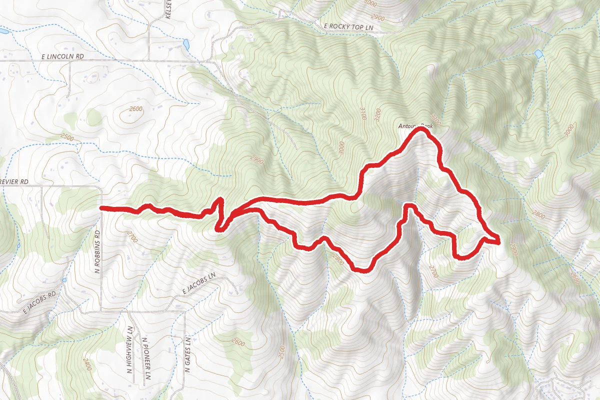 Antoine Peak via Emerald Necklace
