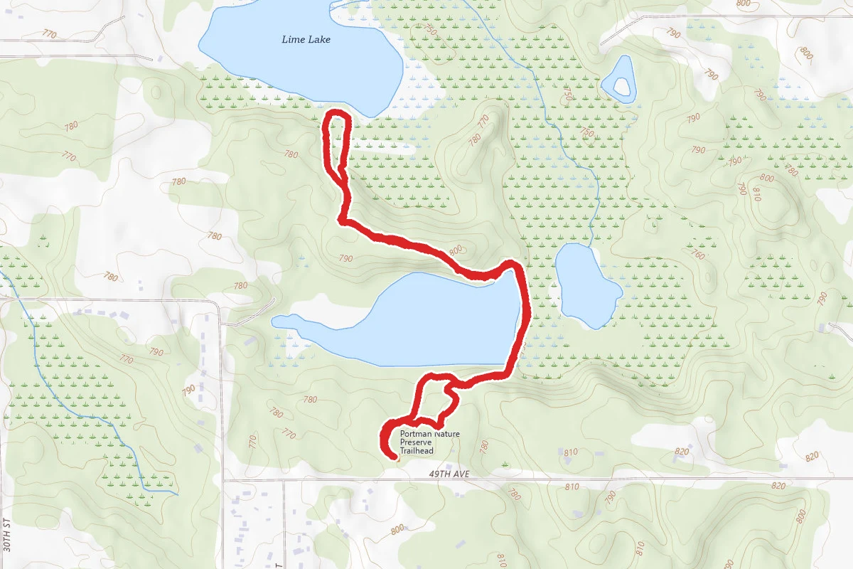 Mud Lake and Lime Lake