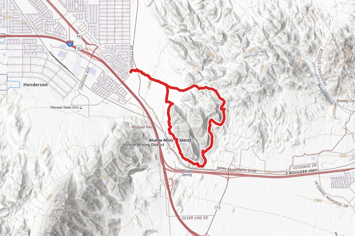 Old Vegas to Railroad Pass Trail