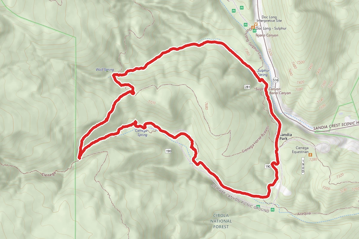 Sulphur and Cienega Canyon Loop