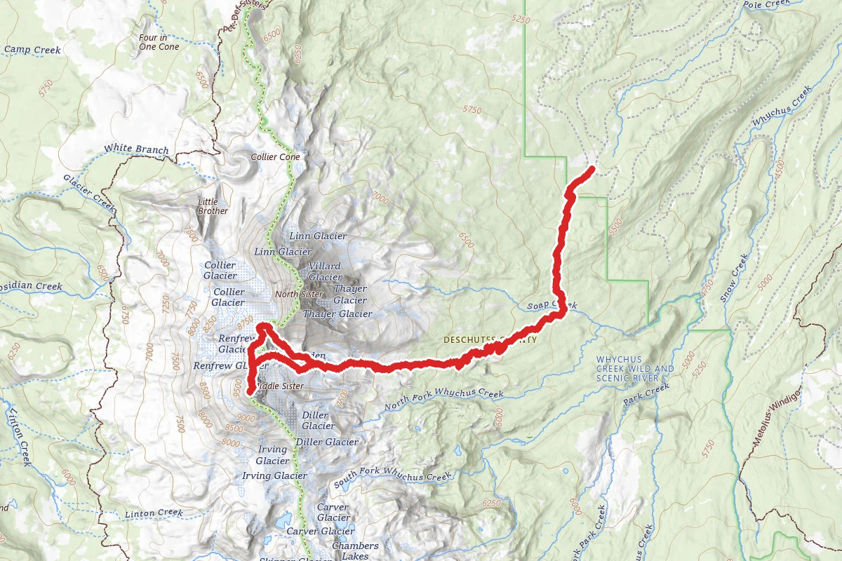 Middle Sister via Pole Creek Trail #4072