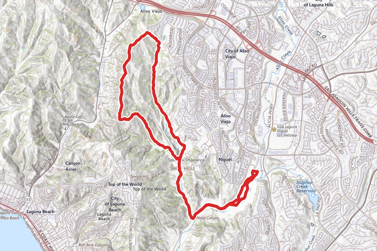 Aliso Creek and Wood Canyon Loop Trail