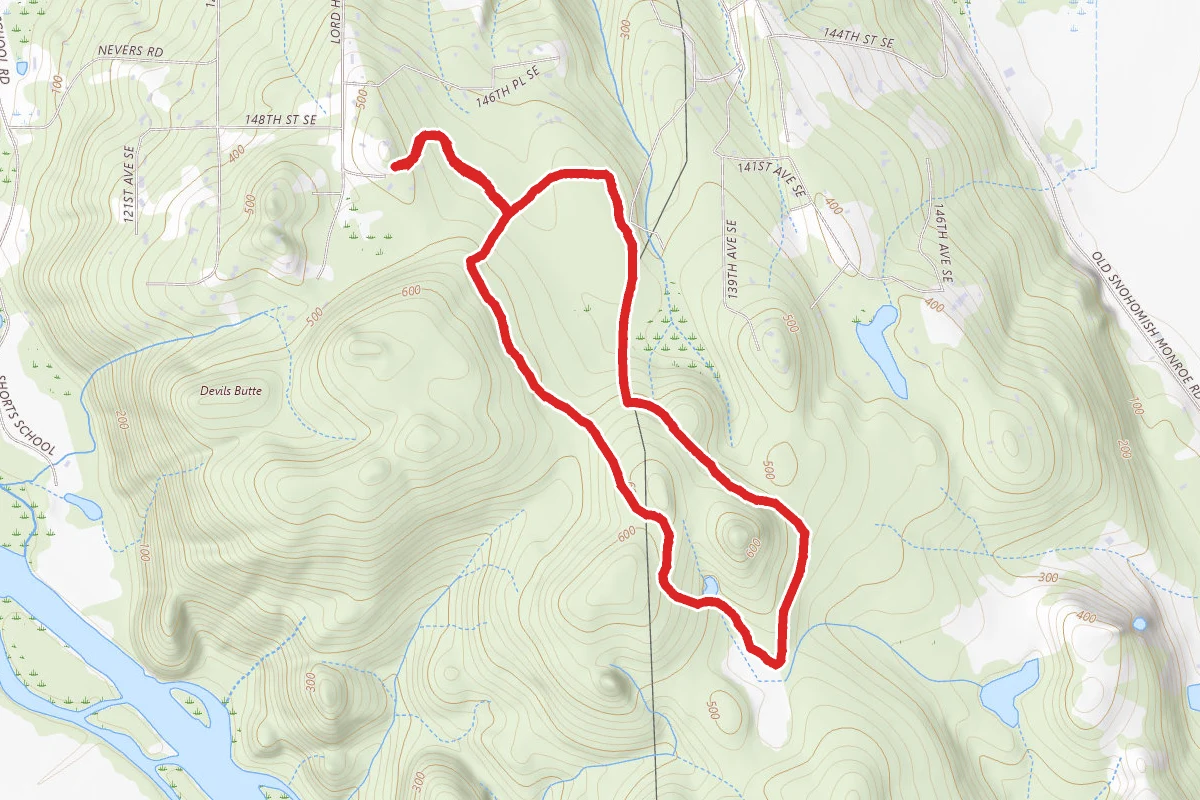 Main Trail and Temple Pond Loop Trail