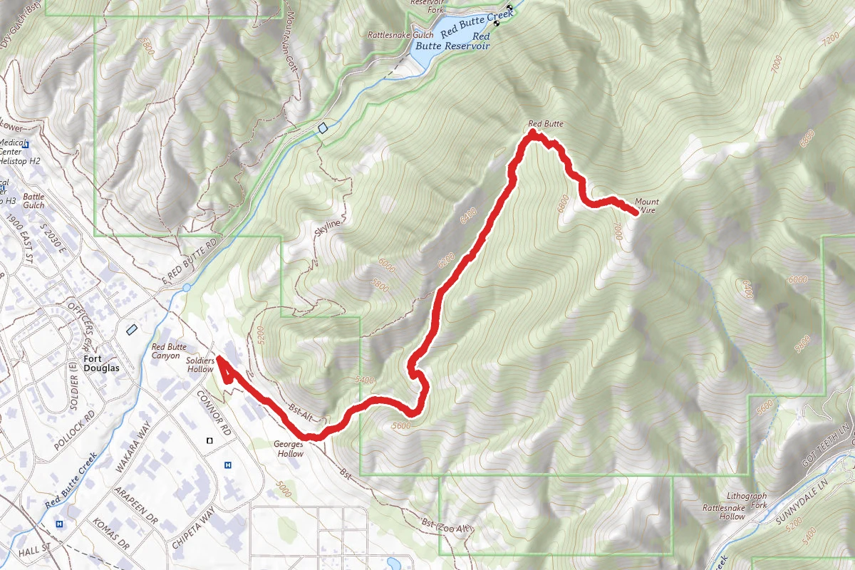 Big Beacon Mount Wire Trail