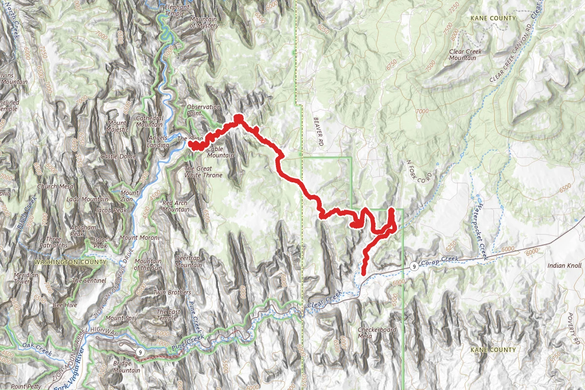 East Rim Trail from Big Bend