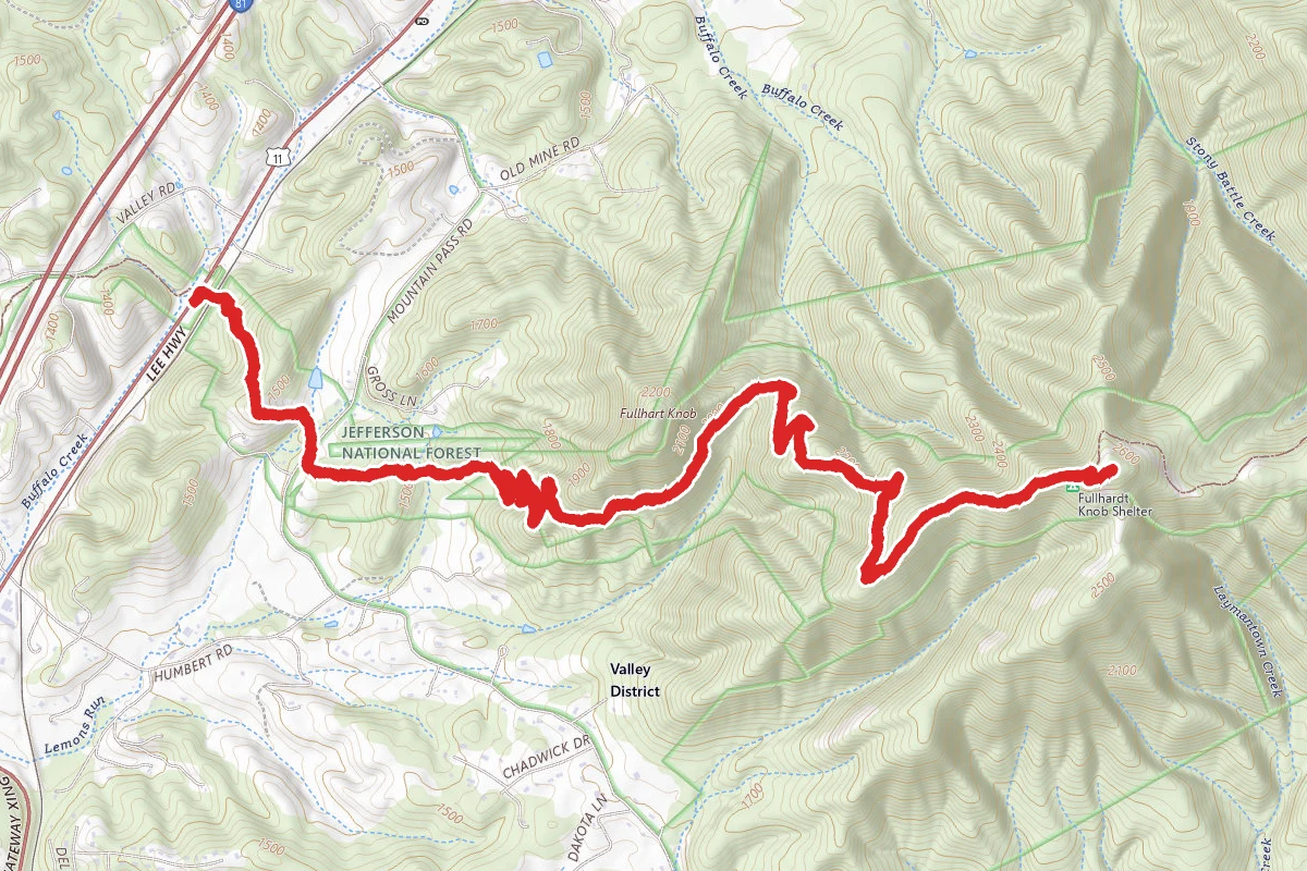 Fulhardt Knob via Appalachian Trail