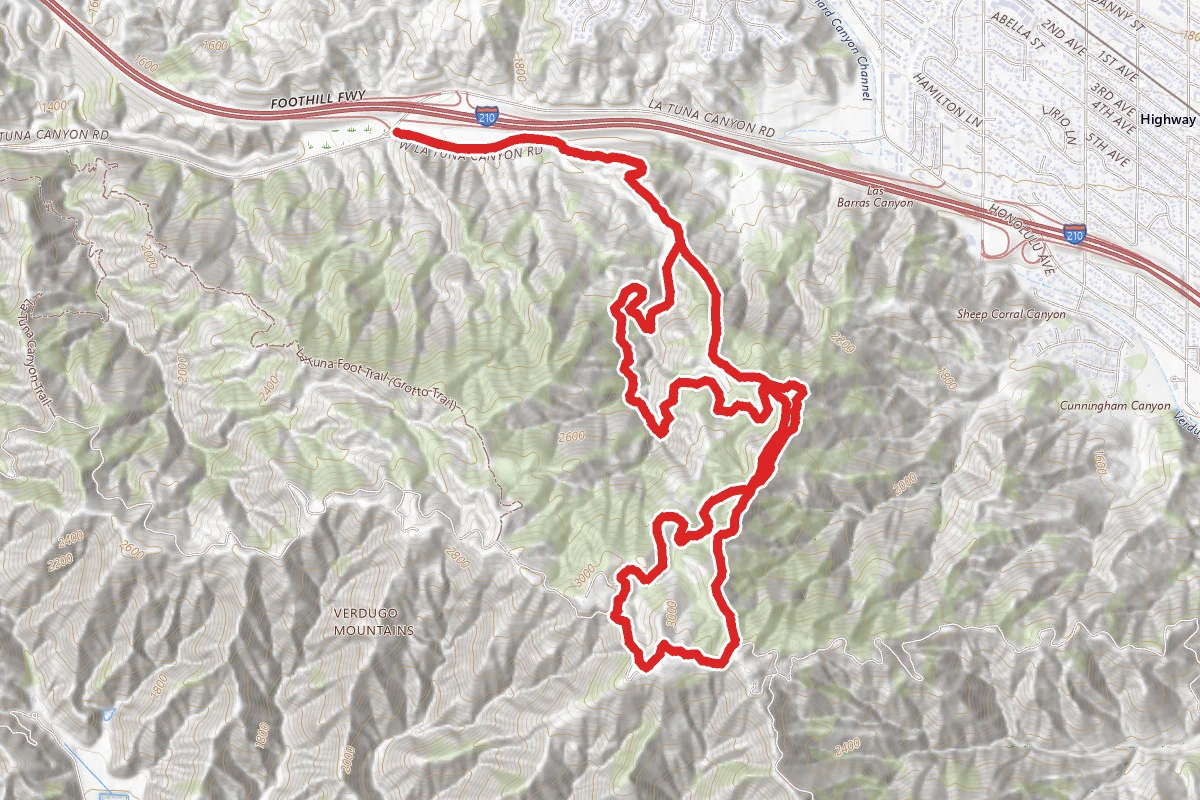 La Tuna Canyon Loop Trail