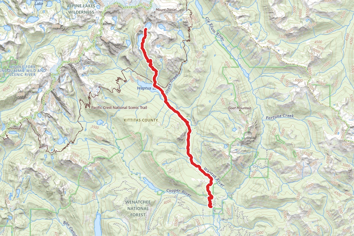 Spade Lake and Venus Lake via Waptus River Trail