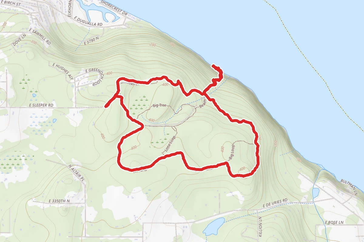 Wetland to Big Loop to North Loop