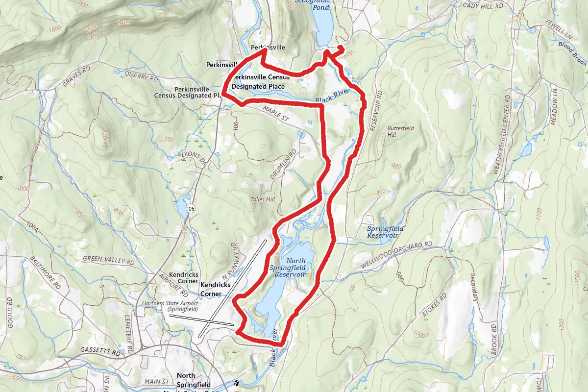 North Springfield Reservoir Trail