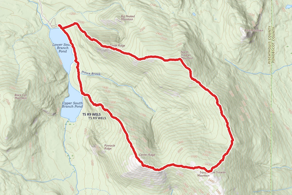 North Traveler Mountain Trail to Pogy Notch Trail Loop