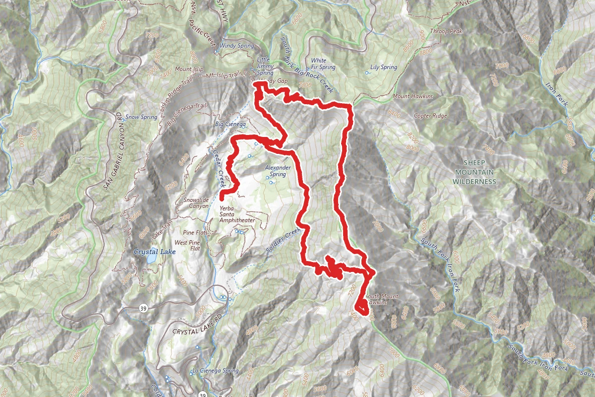 South Mount Hawkins Loop