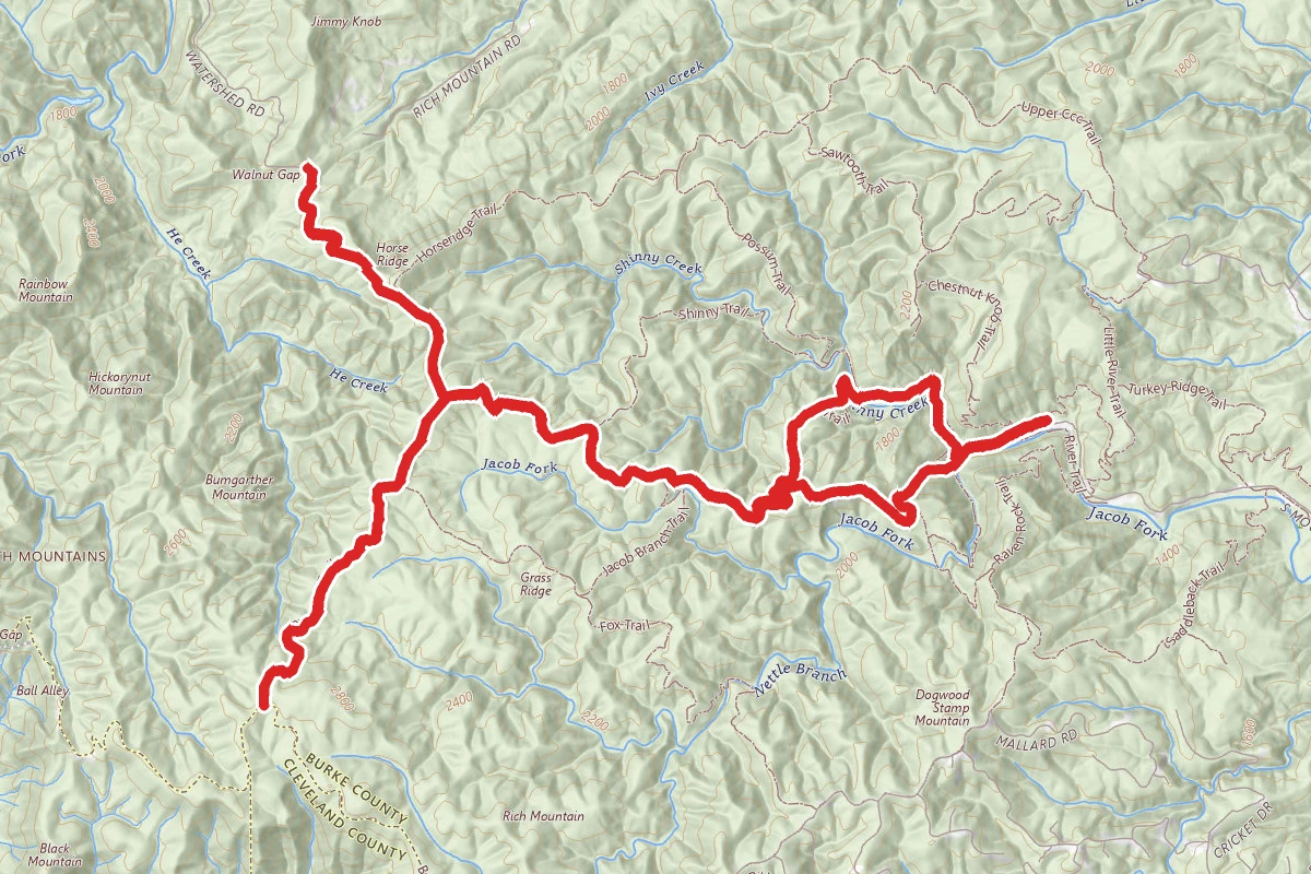 Hemlock Nature, Upper Falls, and High Shoals Falls Loop