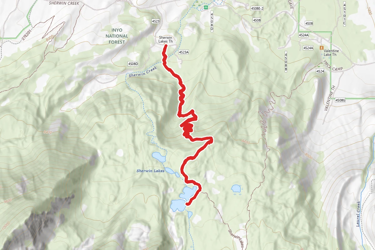 Sherwin Lakes Trail