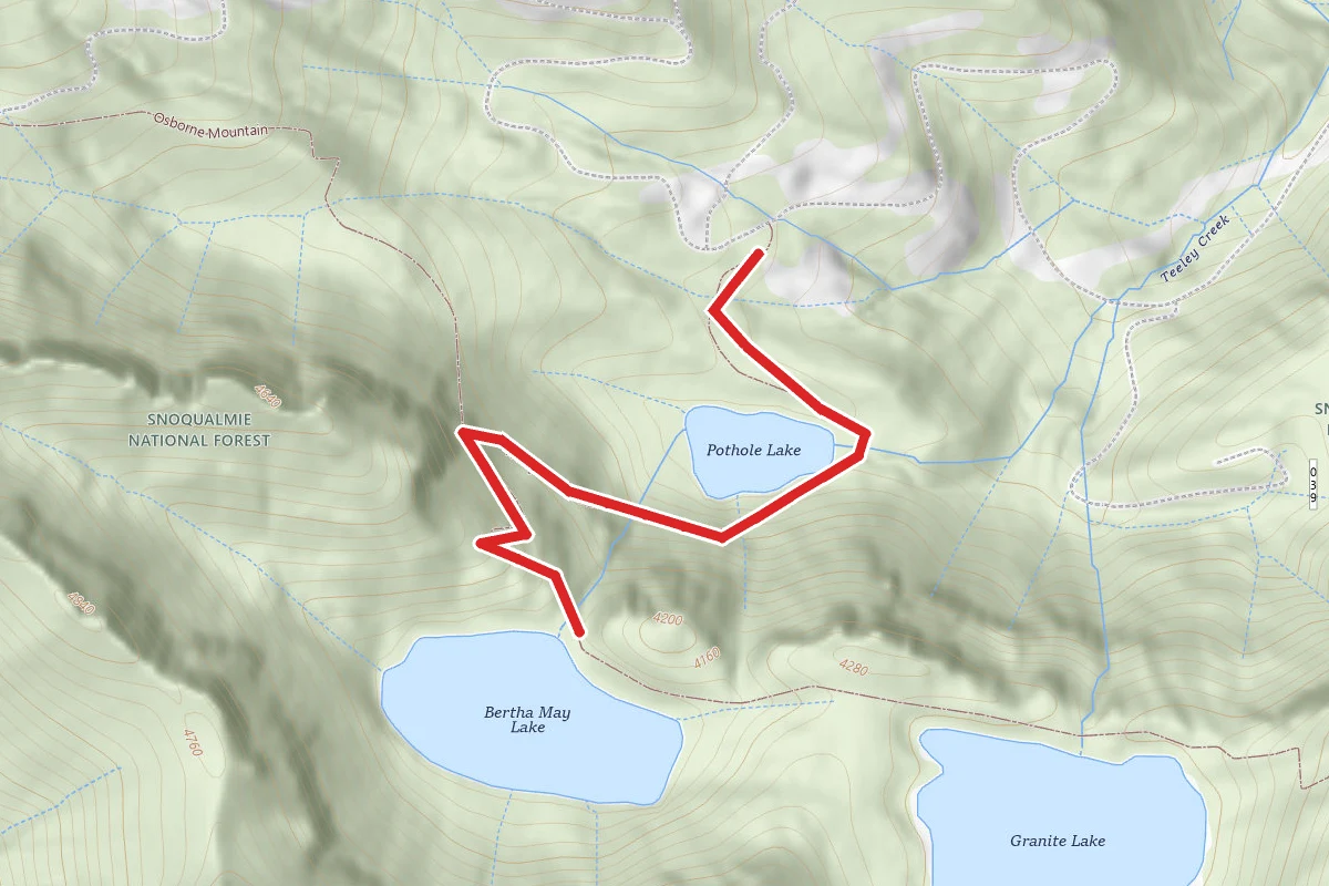 Teeley Creek Trail #251 to Bertha May Lake