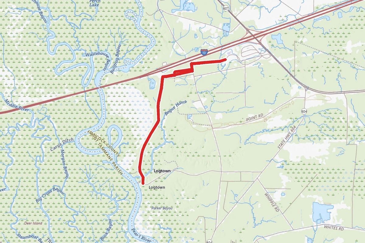 Possum Walk Trail at Stennis Space Center