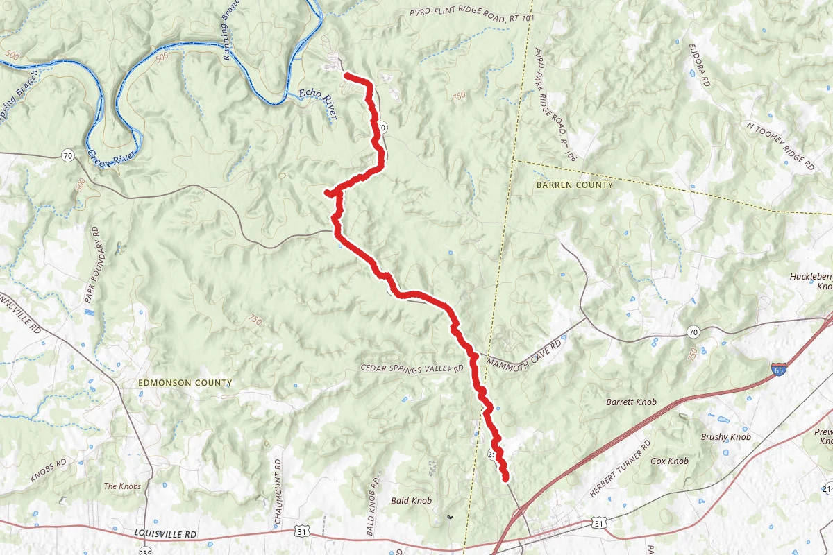 Mammoth Cave Railroad Trail