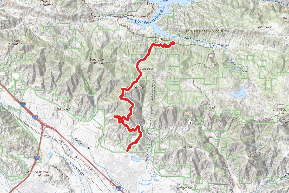 Sawpit Canyon via Bailey Forest Road