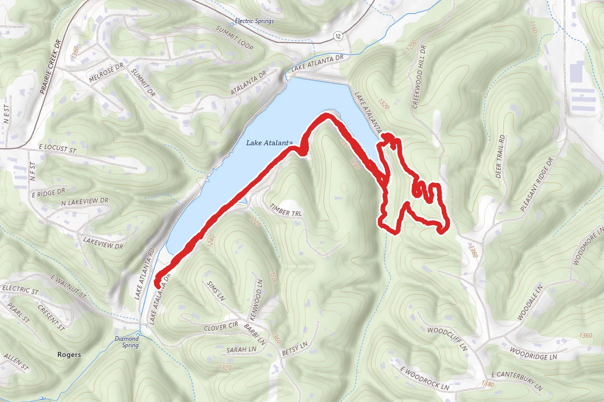 Lake Atalanta to the Grove
