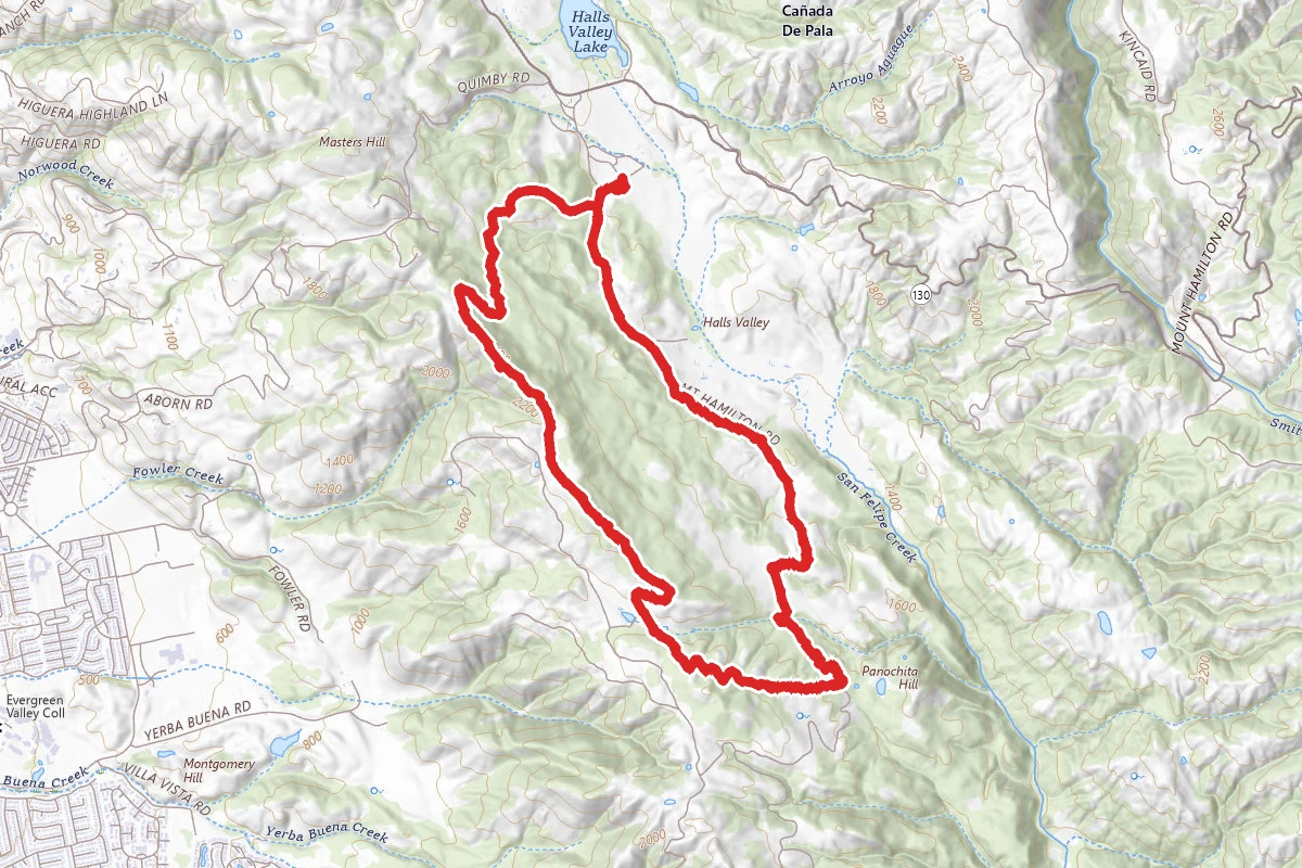 Dutch Flat Trail to San Felipe Trail Loop